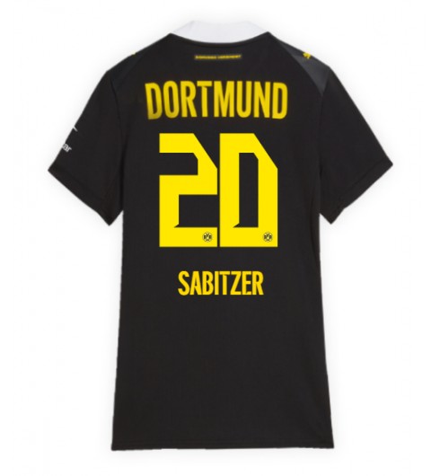 Borussia Dortmund Marcel Sabitzer #20 Vieraspaita Naisten 2026-27 Lyhythihainen Borussia Dortmund Marcel Sabitzer #20 Vieraspaita Naisten 2026-27 Lyhythihainen